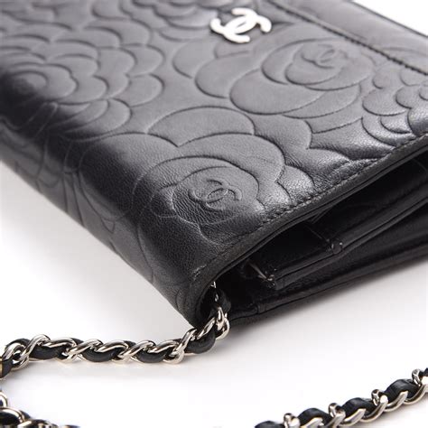 chanel woc wallet on chain camellia|Chanel wallet on chain lambskin.